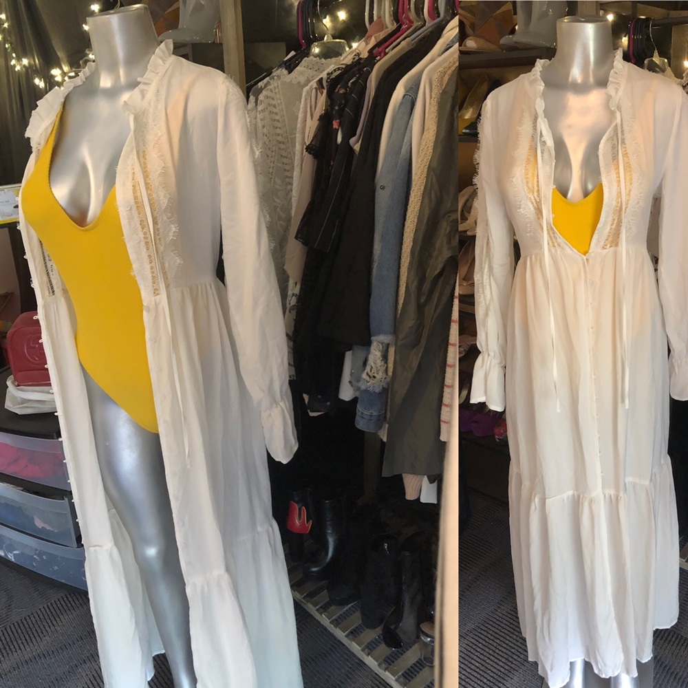 Button down maxi dress